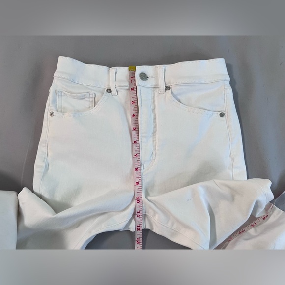 Express Women’s Jeans High Rise Skinny Size 4R White - Picture 4 of 9